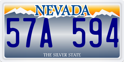 NV license plate 57A594