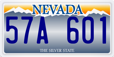 NV license plate 57A601
