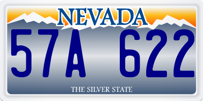 NV license plate 57A622