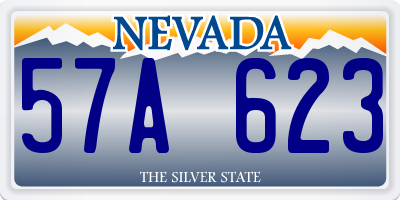 NV license plate 57A623