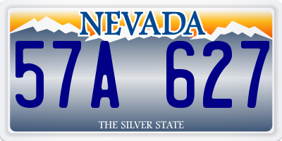 NV license plate 57A627