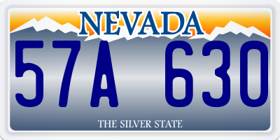 NV license plate 57A630