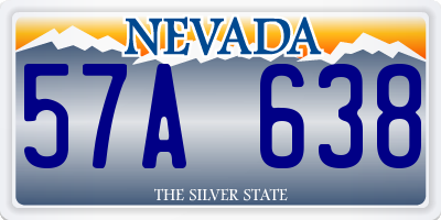 NV license plate 57A638