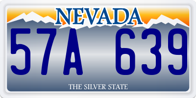 NV license plate 57A639