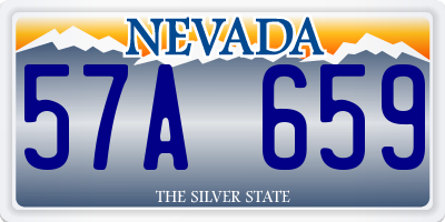 NV license plate 57A659