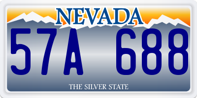 NV license plate 57A688