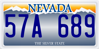 NV license plate 57A689