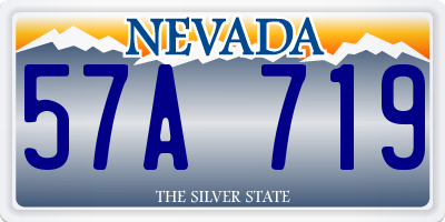 NV license plate 57A719