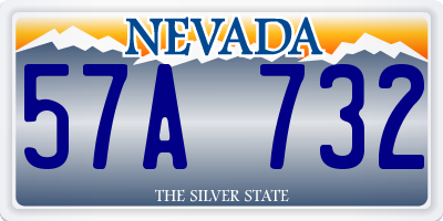 NV license plate 57A732
