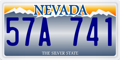 NV license plate 57A741