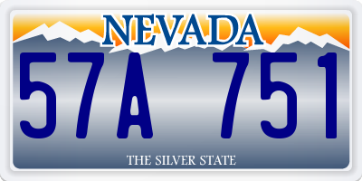 NV license plate 57A751