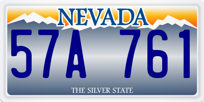 NV license plate 57A761