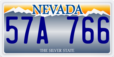 NV license plate 57A766