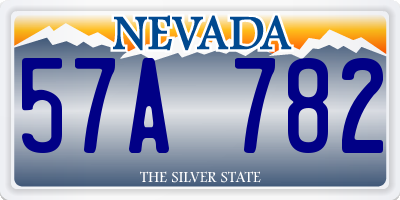 NV license plate 57A782