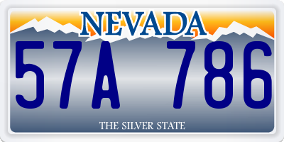 NV license plate 57A786