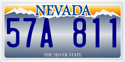 NV license plate 57A811