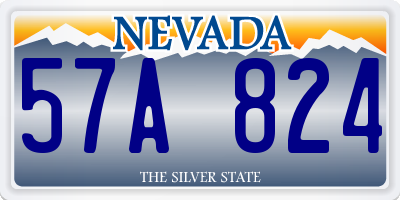 NV license plate 57A824