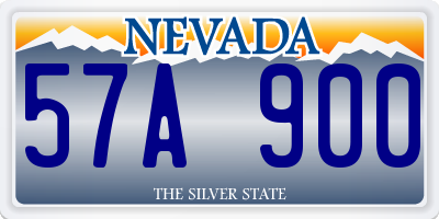 NV license plate 57A900