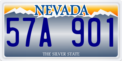 NV license plate 57A901