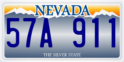 NV license plate 57A911