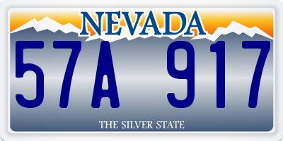 NV license plate 57A917