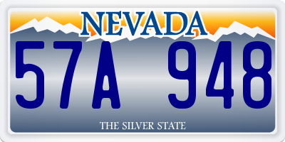 NV license plate 57A948