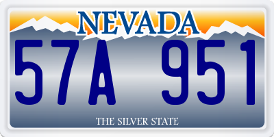 NV license plate 57A951