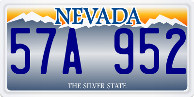 NV license plate 57A952