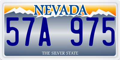 NV license plate 57A975