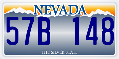 NV license plate 57B148