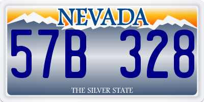 NV license plate 57B328