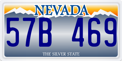 NV license plate 57B469
