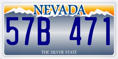 NV license plate 57B471