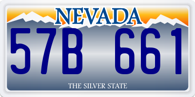 NV license plate 57B661