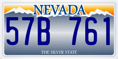 NV license plate 57B761