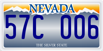 NV license plate 57C006