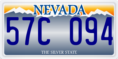 NV license plate 57C094