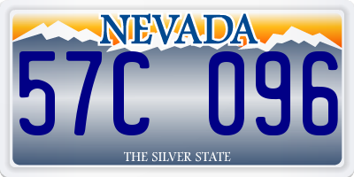 NV license plate 57C096