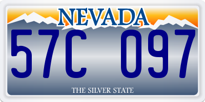 NV license plate 57C097