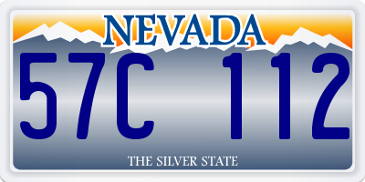 NV license plate 57C112