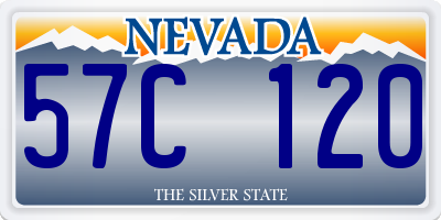 NV license plate 57C120