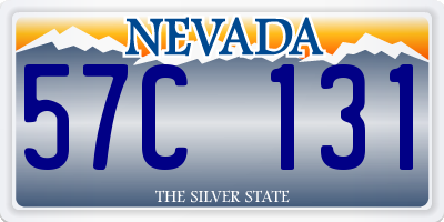 NV license plate 57C131