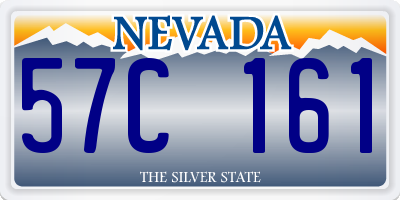 NV license plate 57C161