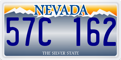 NV license plate 57C162