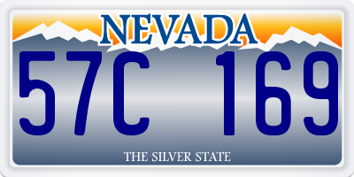 NV license plate 57C169