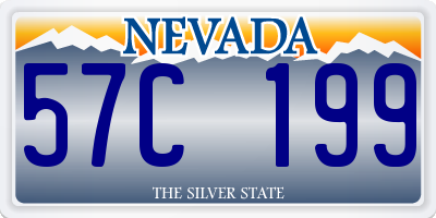 NV license plate 57C199