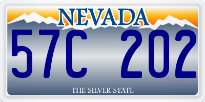 NV license plate 57C202