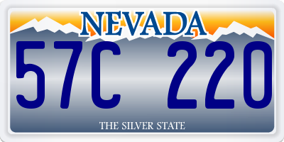 NV license plate 57C220