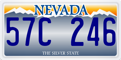 NV license plate 57C246