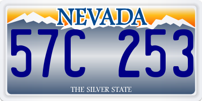 NV license plate 57C253